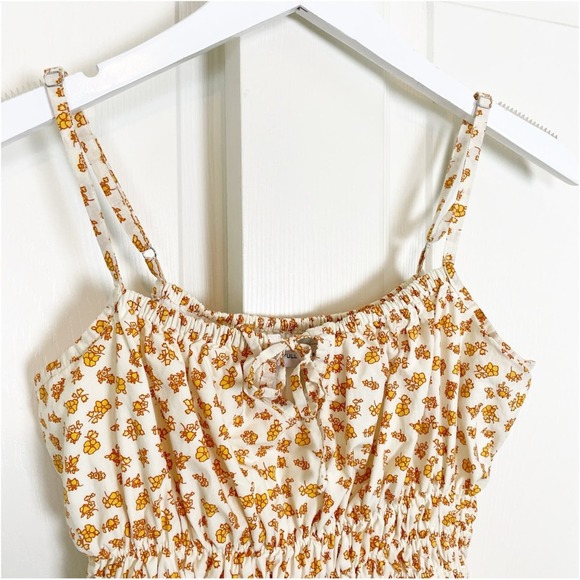 Faithfull the Brand Floral Tank Top in White and Yellow - Picture 3 of 9